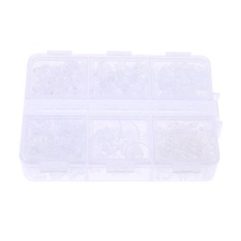 diyhub 690 PCS Silicone Earring Backs 5 Styles Clear Soft Earring Backs Rubber Ear Safety Back Pads Ear Studs Backing Replacements for Studs