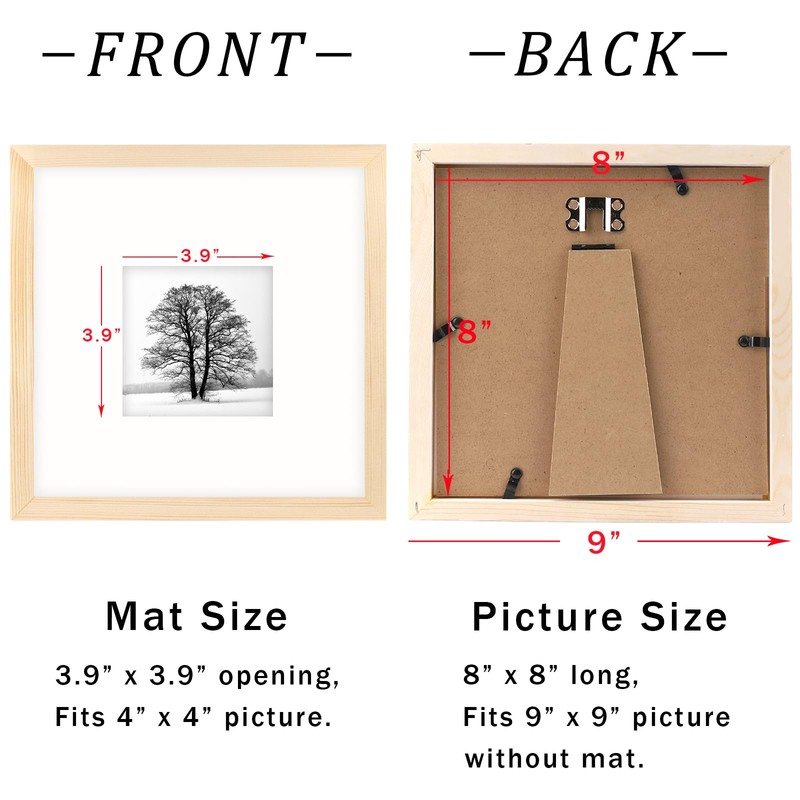 8x8 (20 x 20 cm) Photo Frames Display 4x4 Photos