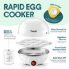 Easy Egg Cooker Electric 7-Egg Capacity, Soft, Medium, Hard-Boiled Egg