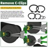 Snap Ring Assortment Circlip Set C-Clips 500 Pieces 21 Different