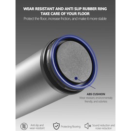 HEEPDD 4Pcs Pies Ajustables para Muebles, Patas de Muebles de Acero Inoxidable para Trabajo Pesado para gabinete, sofá Ottoman TV Stand