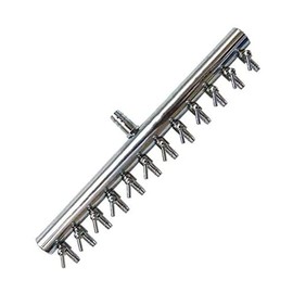 bnafes Aquarium Air Valve 12 Way Inline Manifold Air Flow Pump Tubing Splitter Lever Control Valve