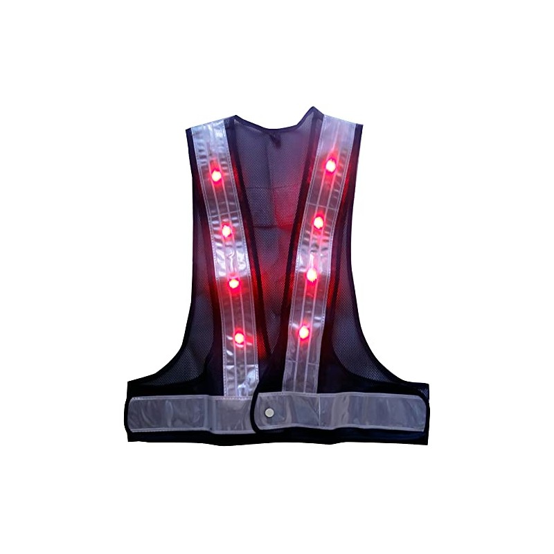 5916520 LED Safety Vest "Spark" Red Blue LED