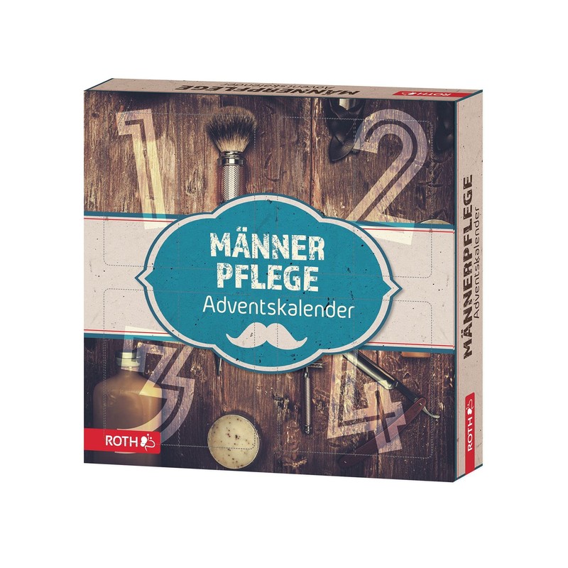 ROTH Pure Advent Calendar "Herrenpflege" with 4 Doors, One for