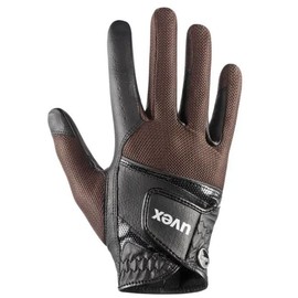 uvex Sumair - Riding Gloves for Adults - Stretchy - Optimal Ventilation - Black-Brown - 6.5