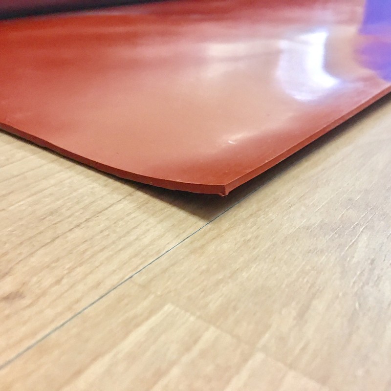 Silicone - Commercial Grade Red/Orange - 55A - Rubber Sheets