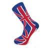 Men's Cotton Rich Ankle Socks Union Jack, UK Size 6 7 8 9 10 11