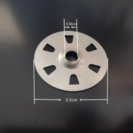 100PCS Easy Fix Washers,Insulation Washers,6-Claw Washers,Tile Backer Board Washers,Secure Install Washers,Iron Fixing Washers For Gypsum board,Ceiling