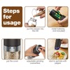 Gravity Electric Pepper and Salt Grinder Set, Adjustable Coarseness, Automatic