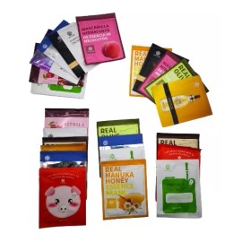 Eco R Pack 50 Mascarillas Tela Facial Hidratante Cuidado Piel