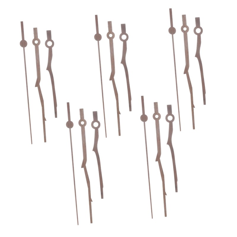 SHINEOFI 15 Sets Wooden Clock Hands Replacement for Clocks with