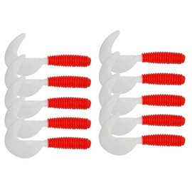 FOLANDO 10pcs Fishing Lures Soft Tail Fishing Lure, big Soft Fishing Lures Plastic Baits Kit for Fishing Trout Redfish Saltwater 7cm/2g LSH-567