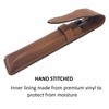 Parker Safety Razor Leather Brown Protective/Travel Case For Straight and