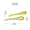 OMADA Sanaliving S2030 Salad Cutlery Pair Microban Antibacterial, Lime Green