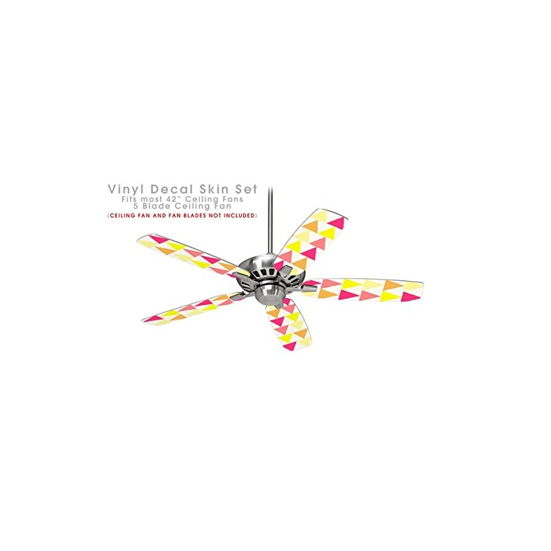 Triangles Warm - Ceiling Fan Skin Kit fits most 42