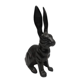 Treasure Gurus Cast Iron Rabbit Door Stop Stopper Metal Outdoor Patio Yard Art Garden Statue Home Decor