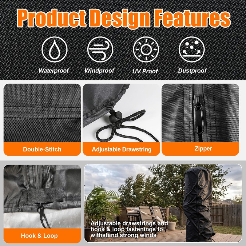 Free Standing Punch Bag Cover, 420D Oxford Waterproof Outdoor Full