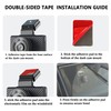 3PCS Windshield Sticker Holder with Dash Cam Adhesive,Electrostatic Stickers for