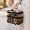 Bolsa de maquillaje de doble capa, bolsa de maquillaje, bolsa