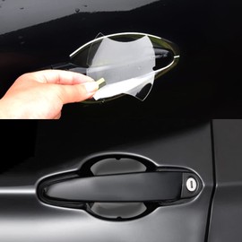 Logctee 4 Pack Clear Universal Car Door Handle Scratch Protectors, TPH Material, 3.7 x 3.3 inches