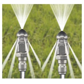 2(Sets) Pressure Washer Sewer Jetter Nozzle with 1/4'' Quickly Connector,Pressure Drain Jet Hose Nozzle