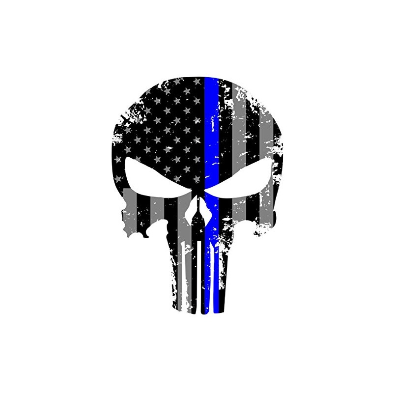 K9King Punisher Skull 5.5 x 4 Inch Tattered Subdued Us