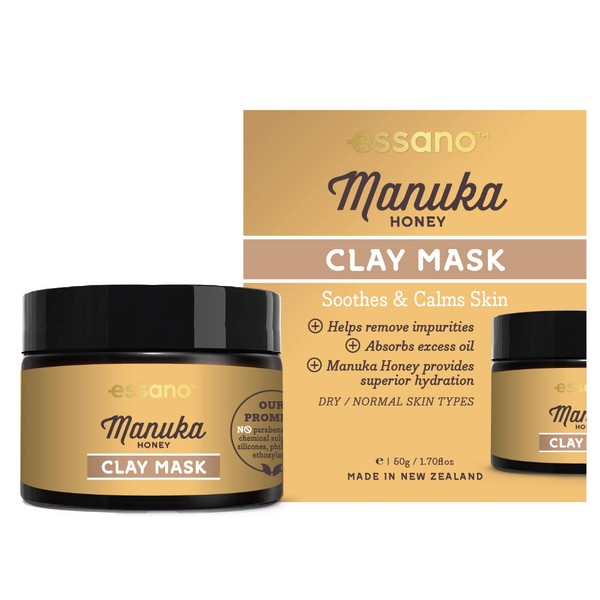 Essano Manuka Honey Clay Mask - Soothes and Calms Skin, 50g