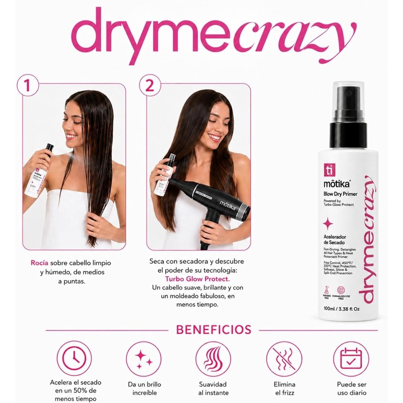 Motika Kit de Viaje para Cabello + DryMe Crazy –