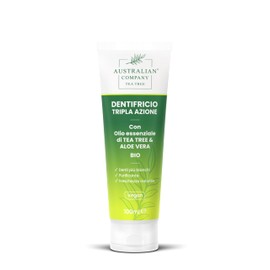 Triple Action Gel Toothpaste with Organic Tea Tree Oil and Aloe Vera for Daily Oral Hygiene