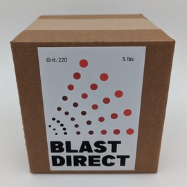 Premium Aluminum Oxide #220 Grit - Very Fine - Versatile Media for Glass Etching, Rock Tumbling & Polishing - High Purity, Durable and Reusable Abrasive (5, Pounds)