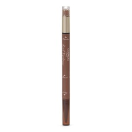 Canmake 3 in 1 Eyebrow 01 Natural Brown Pencil Eyebrow Powder Eyebrow with Brush