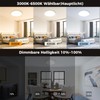 zemty 24 W LED Ceiling Light Dimmable, 29 cm, 2400
