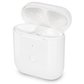 Kenko Back Kenko Back Wireless Charging Case Compatible with AirPods 1 & 2 Generation, Replacement Charger Case with Bluetooth Pairing Sync Button, White
