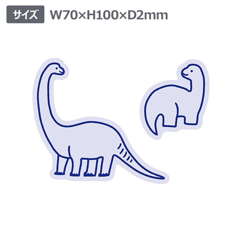 Elcomune Sticker Die Cut Sticker Dinosaur Parent and Child Brachiosaurus
