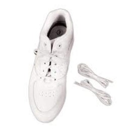 North Coast Medical NC28025 Deluxe Elastic Shoelaces White 37 in. - 2 Pairs