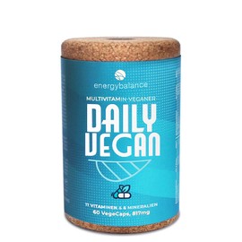 Multivitamin Vegan - Daily Vegan - Multivitamin Preparation with 11 Vitamins & 6 Minerals, 817 mg, 60 VegeCaps