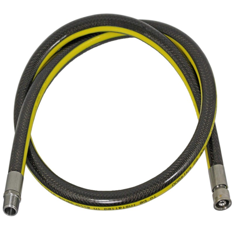 SPARES2GO Universal 'Micropoint' Oven Cooker Gas Supply Hose Pipe (5ft