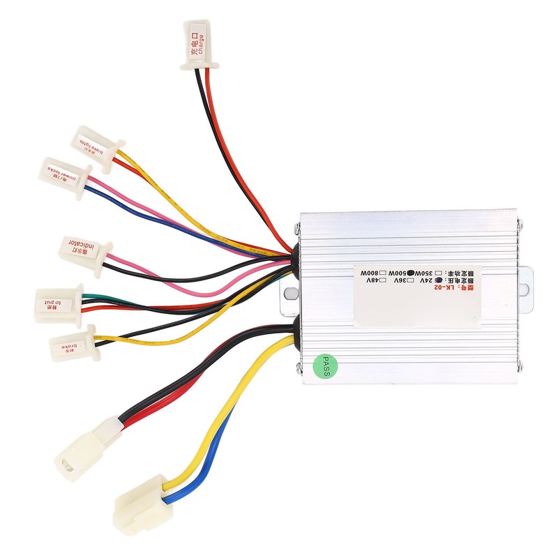 Electric Bike Brush Controller 24V 500W Multi Protection Aluminum Motor