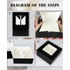 Gcardist Automatic Popup 4 Cupcake Boxes with Window Black Pack