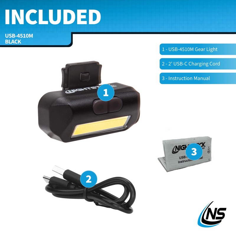 Nightstick USB-4510M Multi-Flood Gear Light w/MOLLE Clip - LiPo -