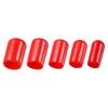 sourcing map 50pcs Round Rubber End Caps Protective Caps 8mm