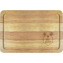 'Bee Happy Bumblebees' Wooden Chopping/Cutting Board (WB00080404)