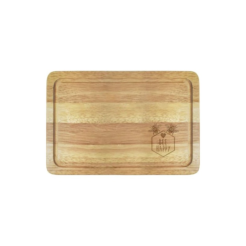 'Bee Happy Bumblebees' Wooden Chopping/Cutting Board (WB00080404)