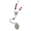 MaMeMi Archangel Michael Rosary, cast iron, Pearl