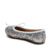 Bisgaard Unisex Children's Lucy Ballet Flat, Silver glitter