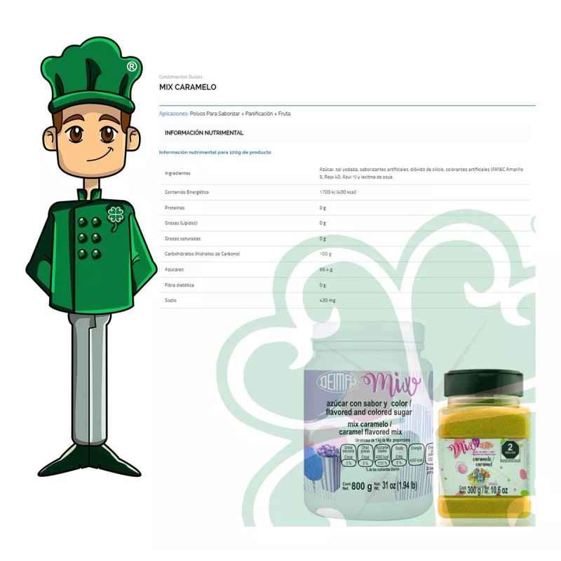 Deiman Caramelo Para Palomitas Y Algodón Sabor Caramelo 300 G.