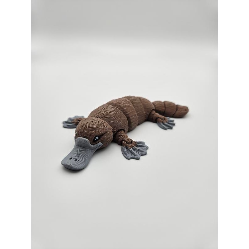 3D Printed Articulating Cutie Platypus Figurine Great Gift and Desk