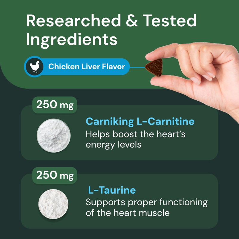 VETRISCIENCE Veterinary Strength Healthy Heart Chews - Heart & Energy