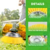 LADAMI 8''Strimmer Head,Nylon Grass Strimmer Cutter Head,Universal Strimmer Wire Brush