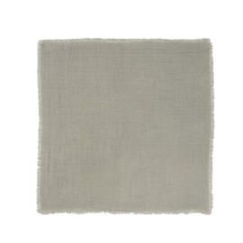 IB Laursen Fabric Napkin Double Woven Ash Grey